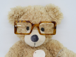 BR-AL729   Brille Schildpatt eckig
